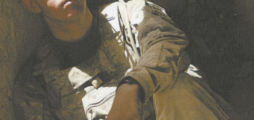 Elijah Burge in Afghanistan.