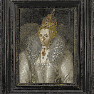 Portrait of Queen Elizabeth I owned by the Outer Banks Elizabethan Gardens.