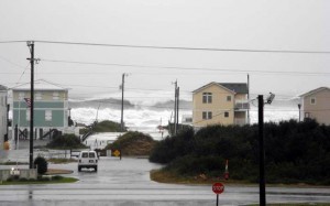 One of many Sandy images from the Oregon Inlet Idiots' Facebook page.