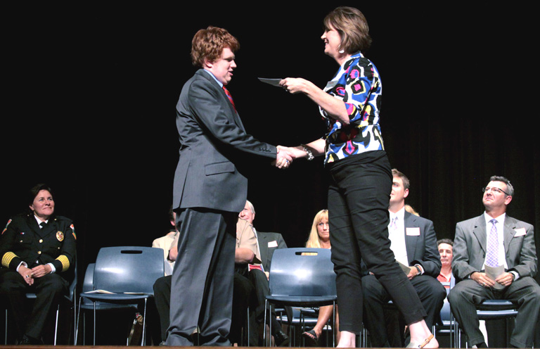 webzackstage Zack Owen, valedictorian of the First Flight High School Class of 2013 and recipient of the prestigious Milton A. Jewell Scholarship from the Outer Banks Community Foundation.