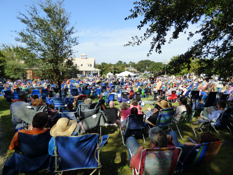 Great turnout at the 7th Annual Duck Jazz Fest.
