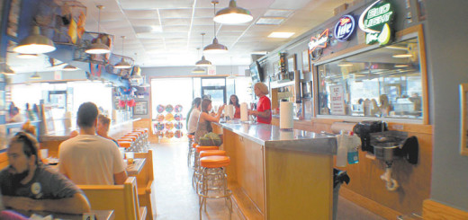 The counter at I Got Your Crabs in Kitty Hawk.