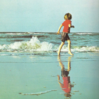 David Aycock Loy as a boy at the ocean.