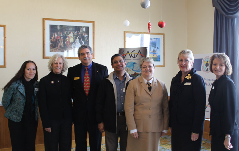 webeduc Elizabeth Piff, Dare Education Foundation; Nancy White, Coastal Studies Institute; Mike Pringle, Chair Outer Banks Chamber of Commerce; Prem Gupta, SAGA Construction; Dr. Sue Burgess, Superintendent Dare County Schools;Allison Sholar, Superintendent Currituck County Schools; Dr. Kandi W. Deitemeyer, President COA.