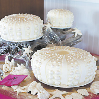 Melinda Gregory's sea urchin cakes.
