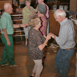 The author and her husband shagging at Kelly's.