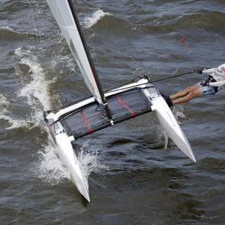 Friday conditions--fast and exciting. Photo, Ocean Images.
