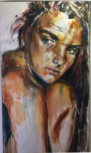 "Brenna" watercolor by Jessica Pace Berkeley.