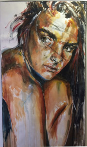 "Brenna" watercolor by Jessica Pace Berkeley.