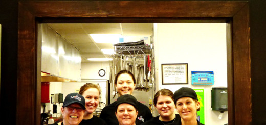 The Ladles crew takes a quick break for a photo shoot.