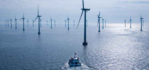 Lillgrund Offshore Wind Farm off the coast of Sweeden. Photo, Siemans Press.