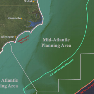 Mid Atlantic areas that will be available for energy lease, including wind and gas and oil.