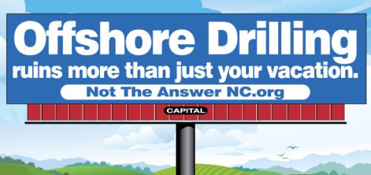Billboard that Not the Answer NC placed on US 64.