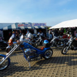 Bikes parked at Longboards in Kitty Hawk.