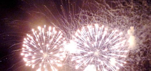 Fireworks over Manteo.