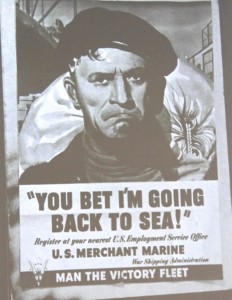 WWII Merchant Marine poster.
