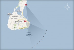 Map showing location of Deepwater One WEA.