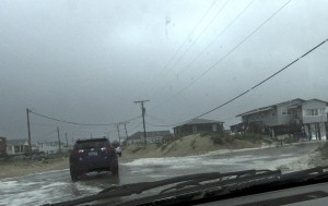 The Beach Road. Flooded at high tide in Kitty Hawk.