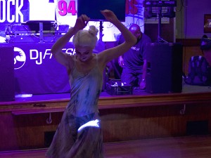 Hoop dancer Giovanna Quattrone. "This a really cool event and I think it’s raised a lot of money to help."