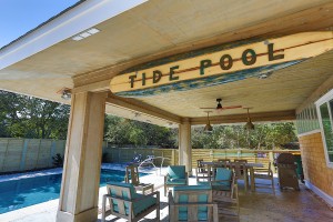 A private pool area is perfect for long summer days.