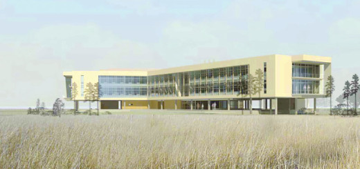 Architectural rendering of the new CSI Meeting and Classroom facility. Courtesty of Coastal Studies Institute