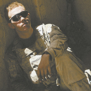 Elijah Burge in Afghanistan.