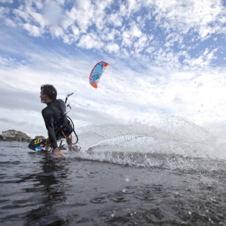 Brian Klauser slices through the water. Photo by Drew McKenzie.