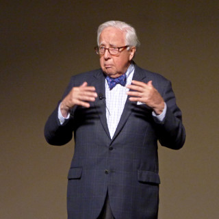 David McCullough lecturing at First Flight High School.