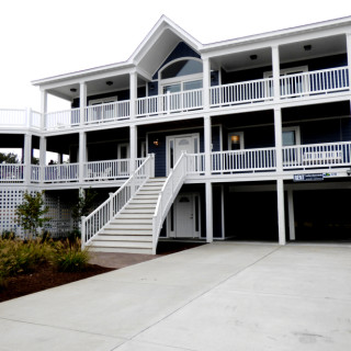 Exterior of Jeff Ballard constructed home in Southern Shores.