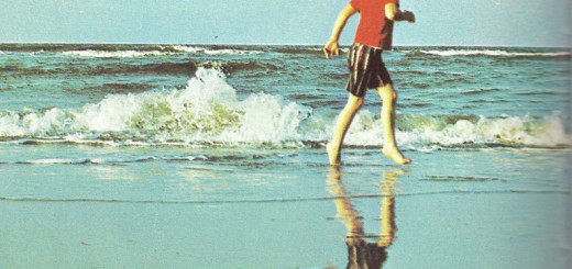 David Aycock Loy as a boy at the ocean.
