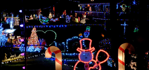 The Poulos house at Christmas. A gift to the Outer Banks for over 40 years.