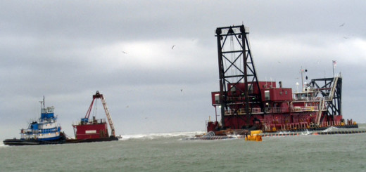 NCDOT dredging activities at Oregon Inlet.