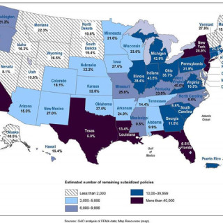 Insurance subsidies by county per state. Source GAO.