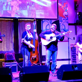 Nu Blu performing at the Outer Banks Brewing Station on Sunday night. Photo, Kip Tabb