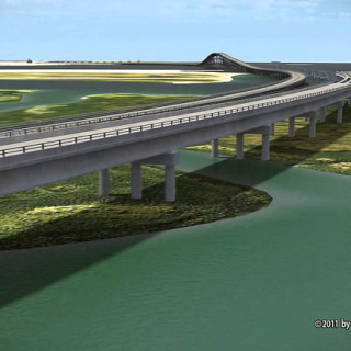 Rendering of Bonner Bridge replacement. Photo, NCDOT.