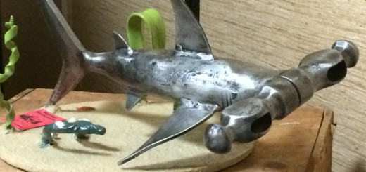 A true hammerhead, by blacksmith artist, Randy Hodges.