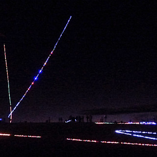 The night skit at Jockey's Ridge during Kites with Lights.