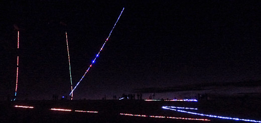 The night skit at Jockey's Ridge during Kites with Lights.