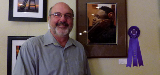 Judge's Award winner, George Wood with his photograph Mellow Cello.