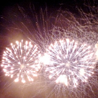 Fireworks over Manteo.