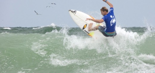 Going up for air at the 2015 WRV Pro World Surf Competition at Jennette's Pier.