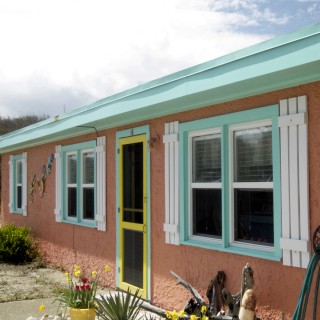 Exterior of Southern Shores flat top "Oh So Sandy".
