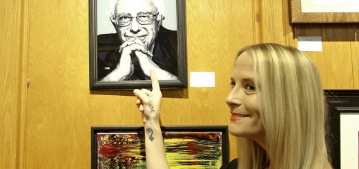Laine Edwards with her Best in Show piece, Keep Fighting.